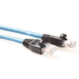 Intronics CAT5E UTP patchcable blue with black tulesCAT5E UTP patchcable blue with black tules (IB6801)